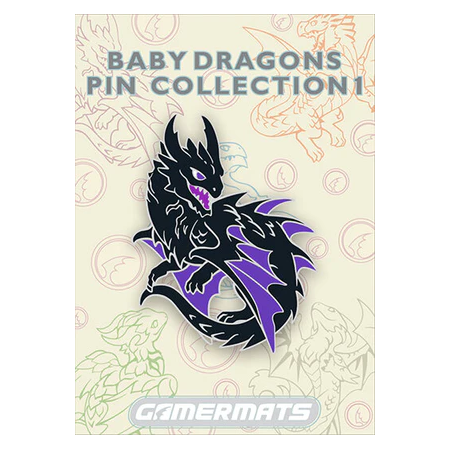 Baby Black Dragon from Baby Dragons Pin Set 1
