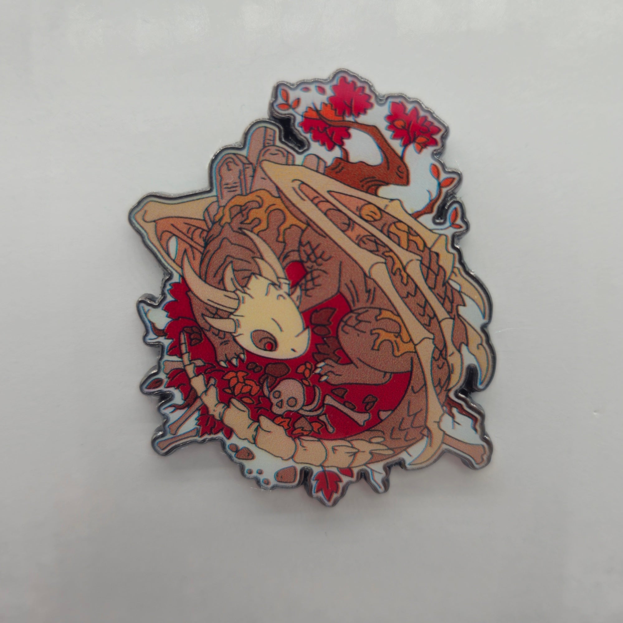 Bones, Carrion Dragon Pin