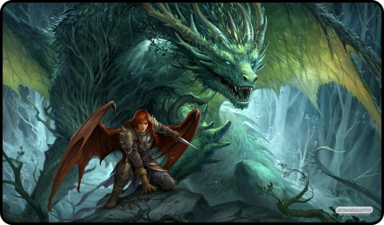 Denizen of the Forest - Playmat Standard No Border - 24" x 14" x 1/16"