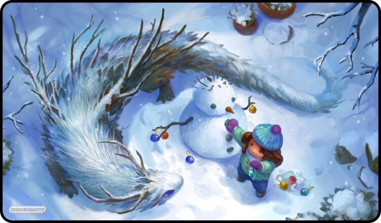 Do You Wanna Build a Snowman - Playmat Standard No Border - 24" x 14" x 1/16"