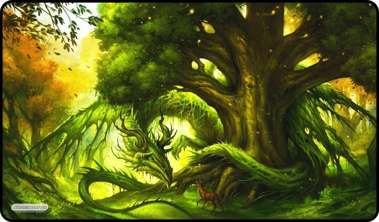 Keeper of the Forest - Playmat Standard No Border - 24" x 14" x 1/16"