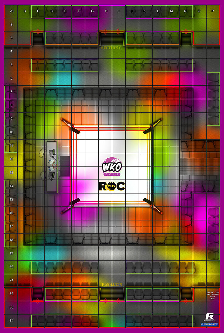 Settle it on the Canvas - ROC/HeroClix Mat Square Corners - 36" x 24" x 1/16"