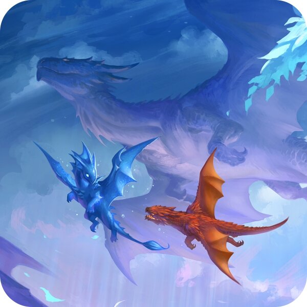 Baby Dragons Flight Lessons - Coaster 4in Coaster