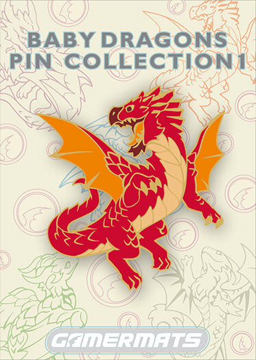 Baby Red Dragon from Baby Dragons Pin Set 1 2" Pin