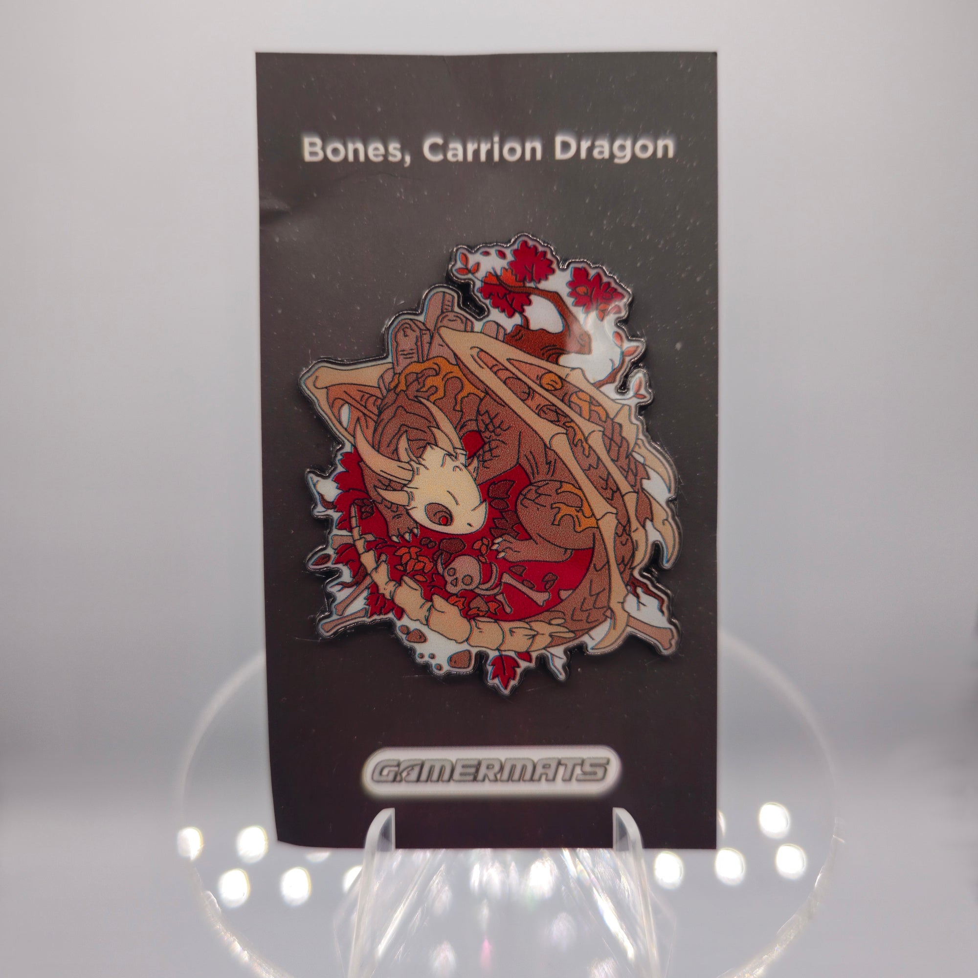 Bones, Carrion Dragon Pin