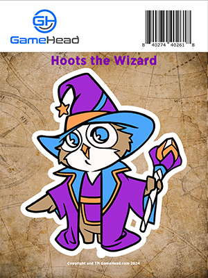 Hoots the Wizard - Sticker