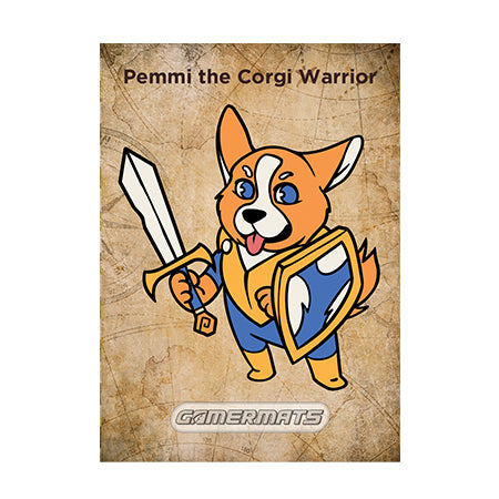 Pemmi the Corgi Warrior Pin