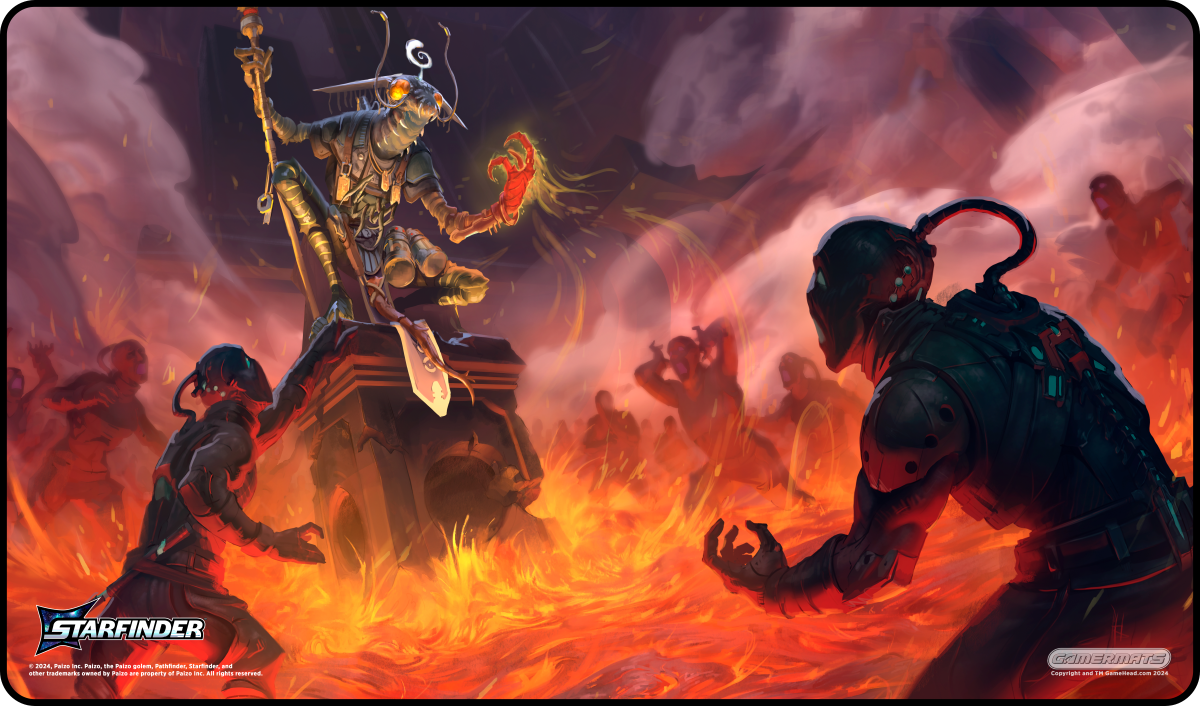 Keskodai's Volcanic Wrath - Starfinder Playmat