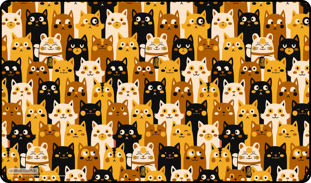 Cat Pattern by Tobe Fosneca - Playmat