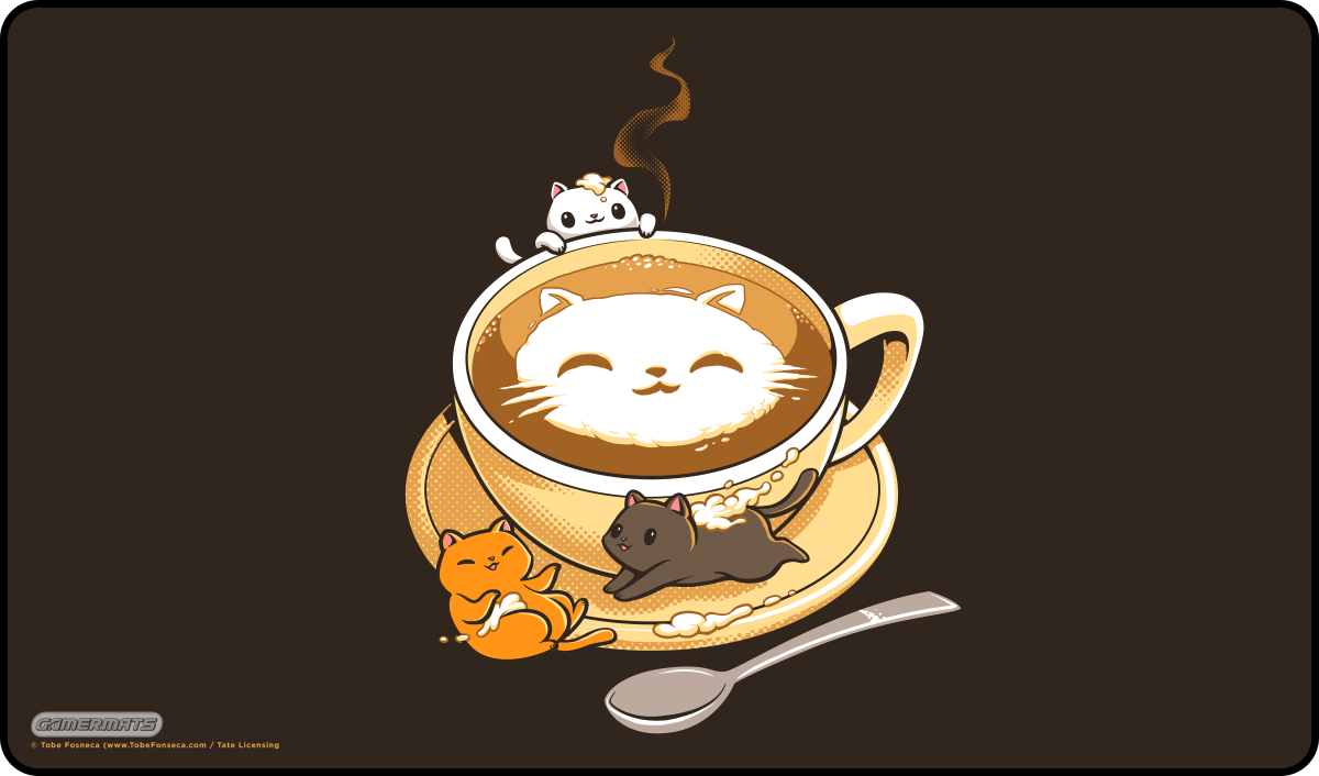 Latte Cat by Tobe Fosneca - Playmat