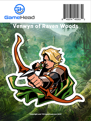 Venwyn of Raven Woods - Sticker