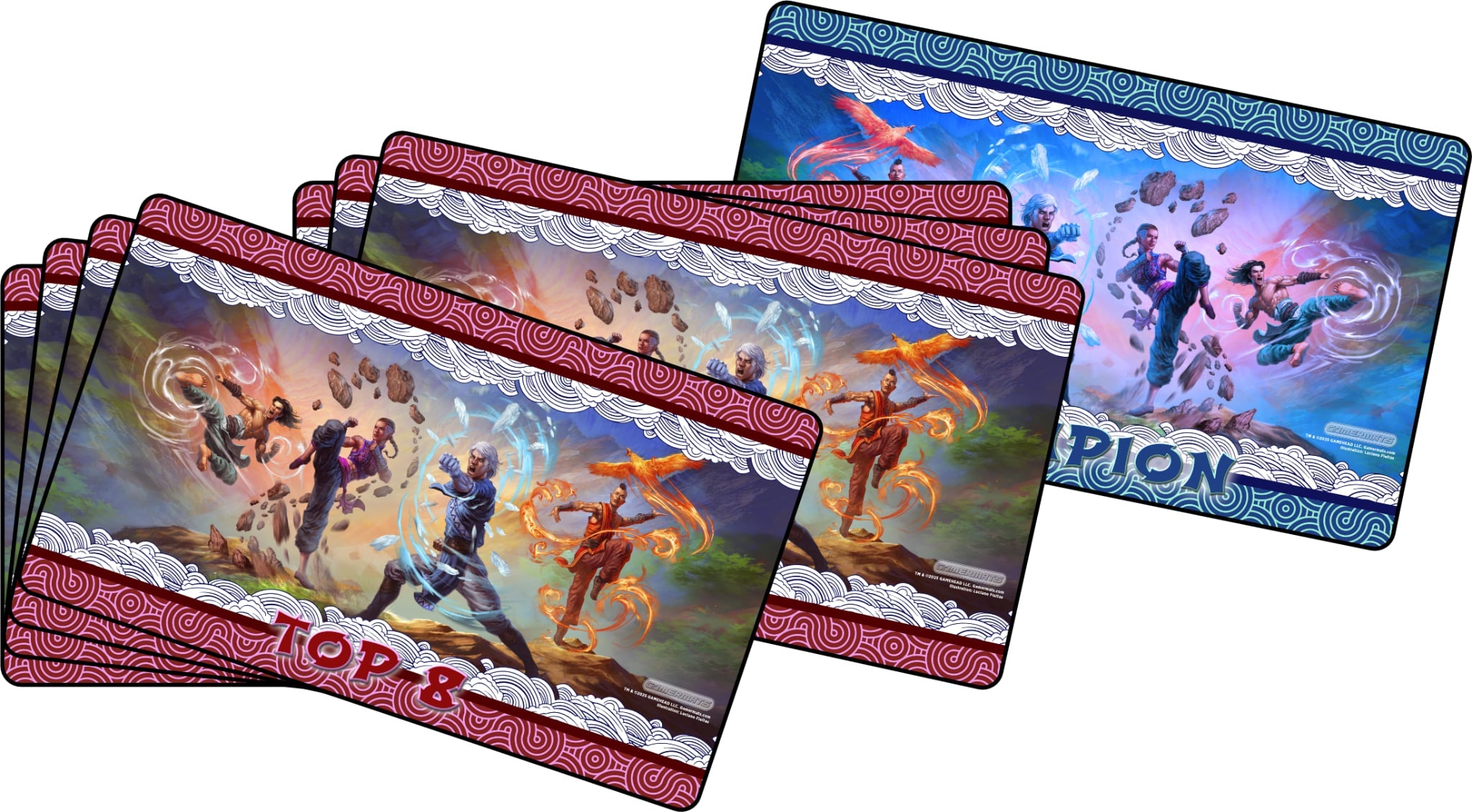 TOP 8 - Black Stitched Playmats (14"x 24")  - Avatar
