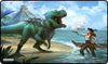 Dinosaur vs Pirate - Playmat Standard No Border - 24" x 14" x 1/16"