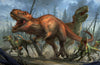 Stampede of Dinosaurs - Metal Art Print 11" x 17"