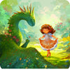 Dragon and a Curtsy 4in Coaster