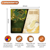 Green White Dragon - Two-Player XL Playmat Magic Compatible