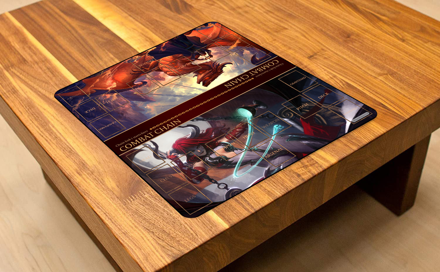Red Dragon/Succubus - Two-Player XL Playmat Flesh and Blood Compatible