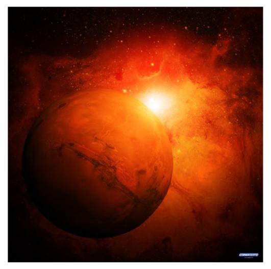 Red Planet - Wargame Mat 36" x 36"