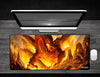 Fire Bringer - Deskmat Premium Black Stitched - 32" x 14" x 1/8"