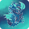 Blue Dragon - Coaster 4in Coaster