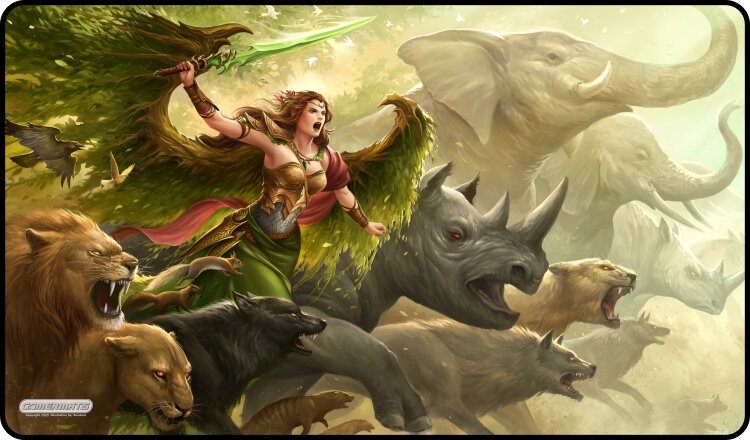 Angel of the Forest - Playmat Standard No Border - 24" x 14" x 1/16"